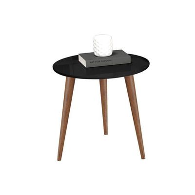 Conjunto De Mesas De Apoio E Lateral Teles Preto