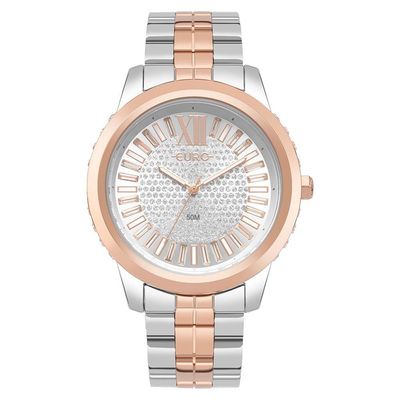 Relógio Euro Feminino Stones Bicolor - Eu2035yvt-4j Eu2035yvt-4j