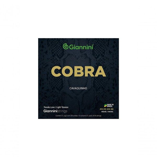 Encordoamento Para Cavaquinho Aço Tensão Leve Série Cobra Gescl