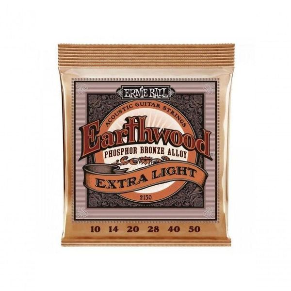 Encordoamento Para Violão Aço .010 Extra Leve Earthwood 2150 Ernie Ball