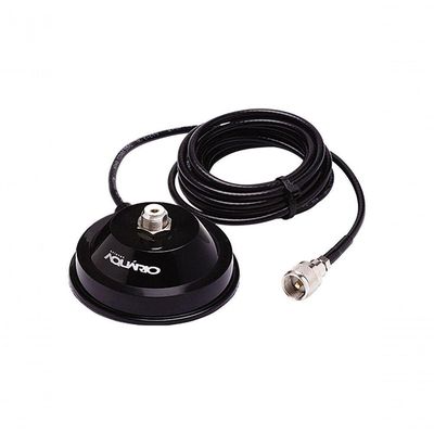 Suporte Magnetico Para Antena Movel Aquario M-700k Base Magnetica Com Cabo Rg058 De 4 Metros