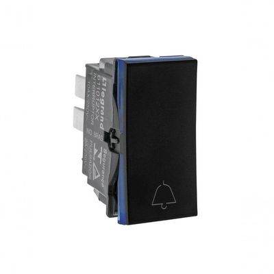 Pulsador Campainha 2a 250v B.automatico 1m Preta 611012pt