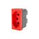 Tomada 2p+t 20a 250v B. Parafuso 1m Vermelha 615079vm