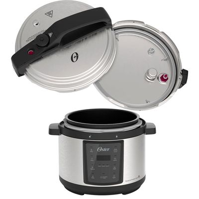 Kit Digital Oster Fritadeira Clear E Panela De Pressão Elétrica 220V