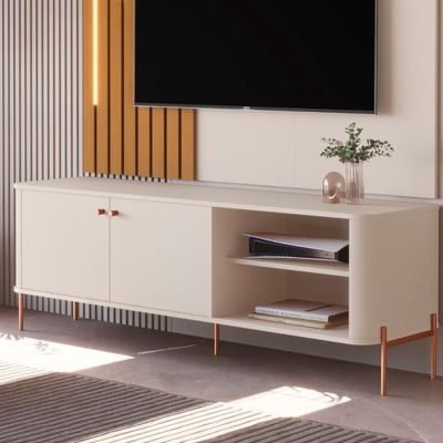 Rack Para 58 Polegadas Olaf Off White Bronze
