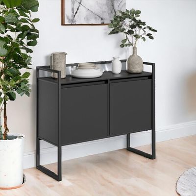 Aparador Junior Luxo 2 Portas Preto