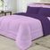 Edredom Dupla Face 100% Algodão Malha Queen Gran Moratta 01 Peça - acabamento com a cor Roxo- Lilas