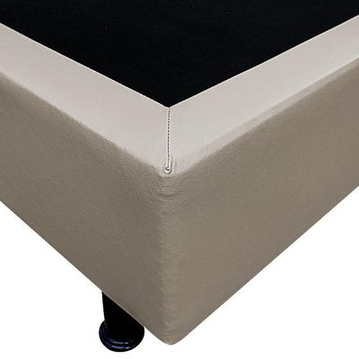 Base Box Para Cama Viúva 128x188cm Liz S05 Sintético Bege - Mpozenato