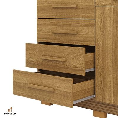Cômoda Sapateira Armario Multiuso Sirius - Vlr Móveis Nature-brisa