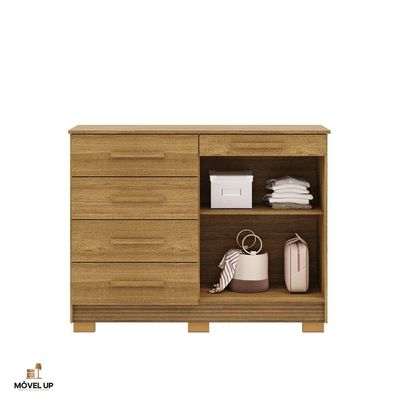 Cômoda Sapateira Armario Multiuso Sirius - Vlr Móveis Nature-brisa