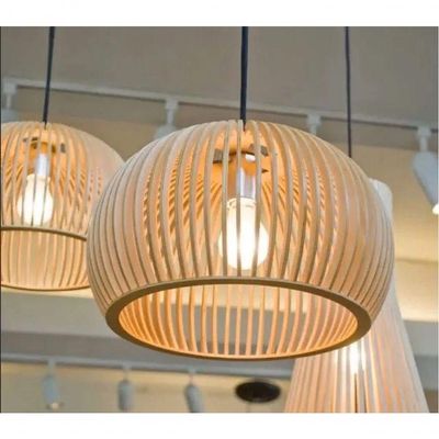Luminária Teto Tipo Pendente Em Mdf Universo - Completa MDF Cru