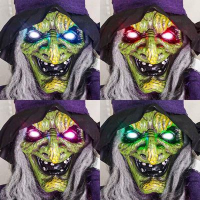 Boneco Bruxa Vanda Decoração Halloween Com Som E Luz