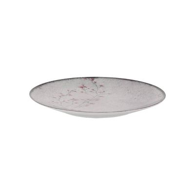 Jogo 6 Pratos Rasos Porcelana Floralis Tramontina 25cm Mesa Posta Restaurante Eventos