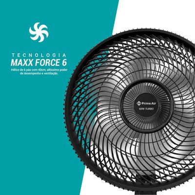 Ventilador Air 36cm Maxx Force 6 pás 60W AVTE300 220V