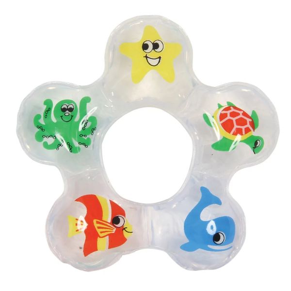 Mordedor de Bebê com Água Vila Toy Fundo do Mar Mordedor de Bebê com Água Vila Toy Fundo do Mar