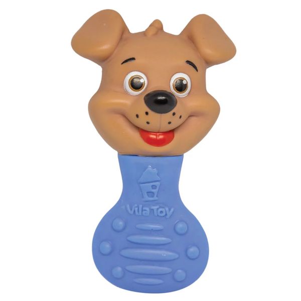 Mordedor e Chocalho Vila Toy Cachorro Azul