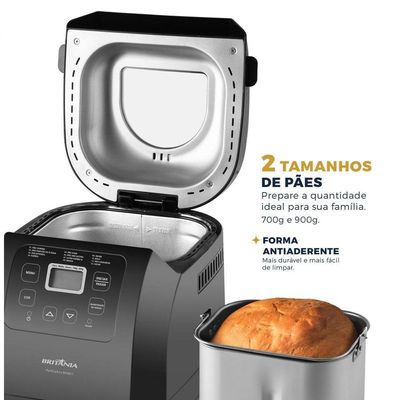 Panificadora Britânia Digital 12 Programas 3L BPNE01 110V