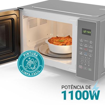 Micro-ondas 25L Philco 1100W Limpa Fácil PM26S 220V