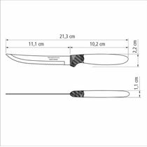 Faca Churrasco Inox 5" Ipanema Preto Tramontina