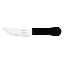 Faca Churrasco Inox 4" Leme Preto Tramontina