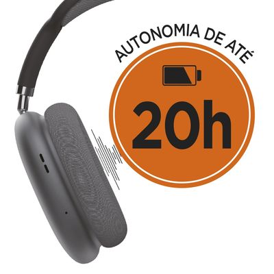 Headphone Bluetooth ELG EPB-MAX5BK com Microfone Preto