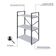 Estante C/03 Prateleiras 84x60x33cm Yon Branco Tx/est.preta Branco Tx/est.preta
