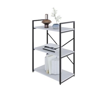 Estante C/03 Prateleiras 84x60x33cm Yon Branco Tx/est.preta Branco Tx/est.preta