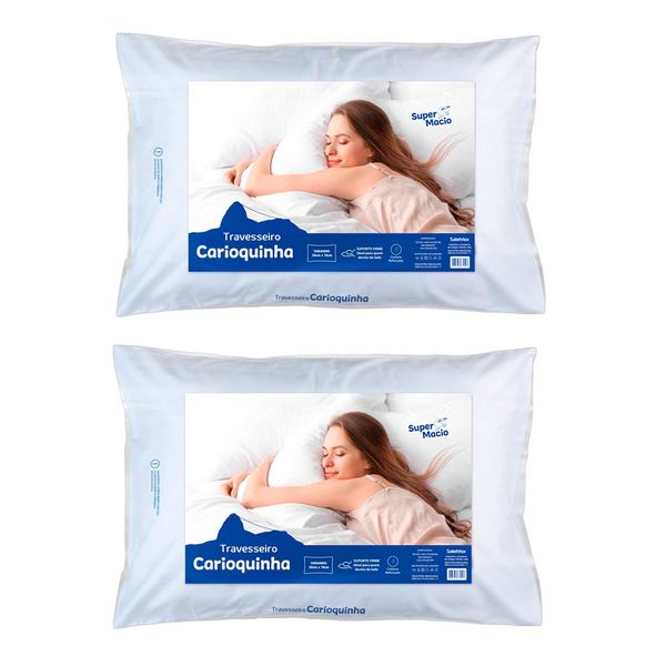 Kit-2-Travesseiros-50x70cm-Suporte-Firme-Carioquinha-Salehtex Kit-2-Travesseiros-50x70cm-Suporte-Firme-Carioquinha-Salehtex