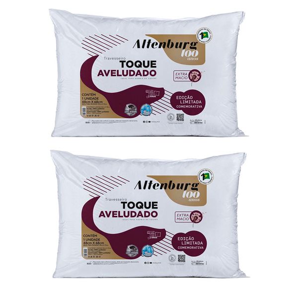 Kit-2-Travesseiros-48x68cm-Toque-Aveludado-Altenburg Kit-2-Travesseiros-48x68cm-Toque-Aveludado-Altenburg
