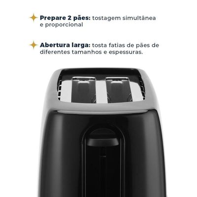 Torradeira Britânia 6 Níveis De Tostagem 700W BTR05A 110V