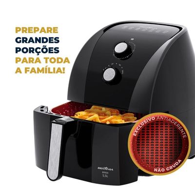 Air Fryer Britânia 5,5L Antiaderente Redstone 1500W BFR50 220V