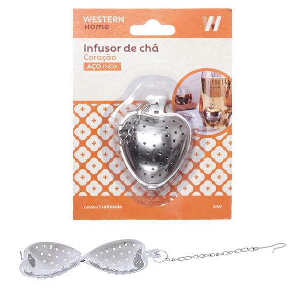 Infusor para chá de Inox Coração