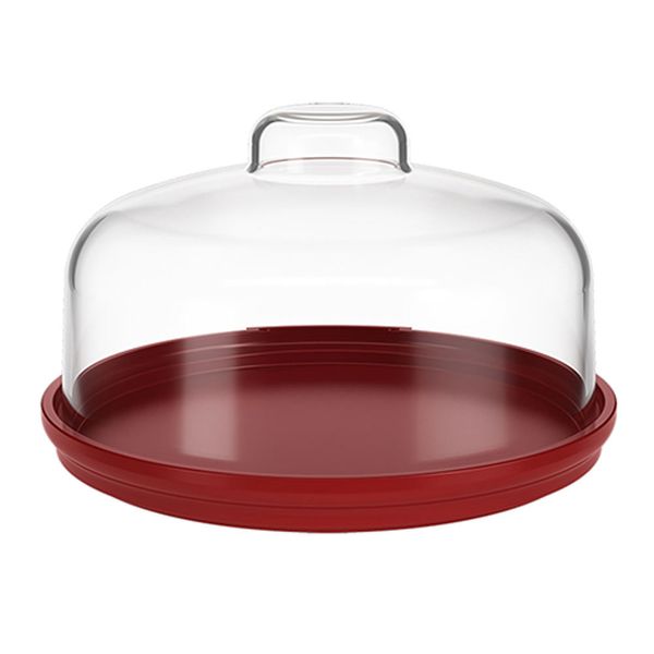 Porta Queijo Minas Coza 14,5cm na cor Vermelho