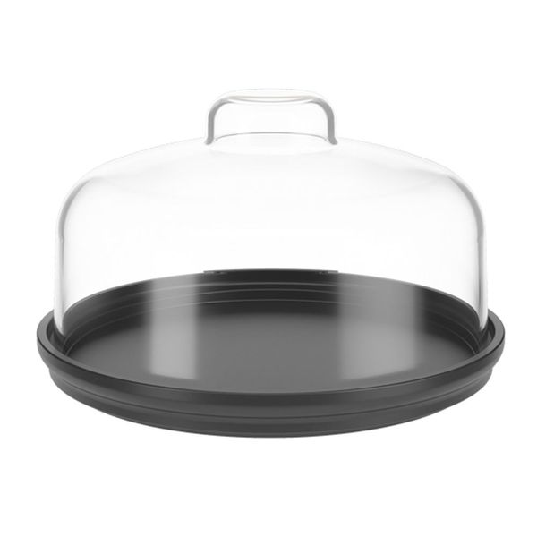 Porta Queijo Minas Coza 14,5cm na cor Cinza