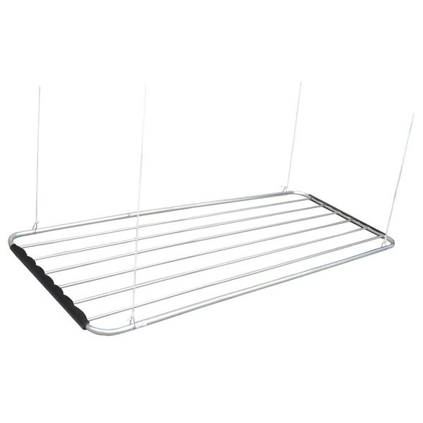 Varal de Teto Botafogo em Alumínio Prata 1,00x0,56m