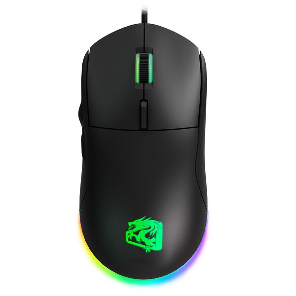 MGCS - Mouse Gamer Ceres Hyperlight 7200DPI Rainbow 63G Ultraleve - Preto