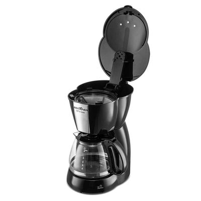 Cafeteira Britânia CP15 Vidro Preto Com Inox 110V