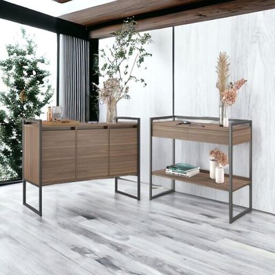 Conjunto Buffet E Aparador Industrial Jade Affara