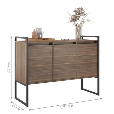 Conjunto Buffet E Aparador Industrial Jade Affara