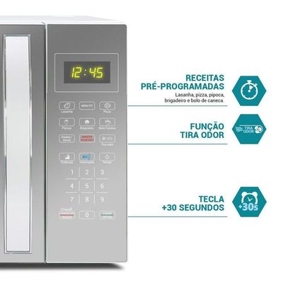 Micro-ondas 33L Philco Limpa Fácil PMO38E 1400W 110V