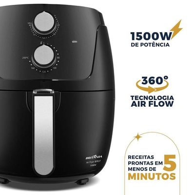 Air Fryer Britânia 4,2L Antiaderente 1500W BFR37 110V