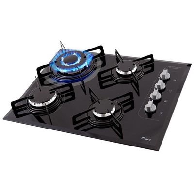 Cooktop A Gás Philco 4 Queimadores Superautomático PCT04TC Bivolt