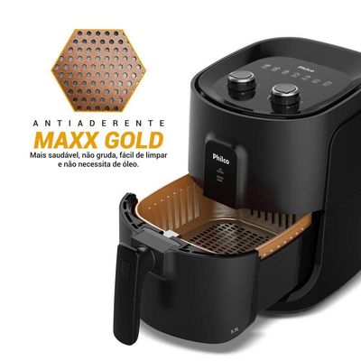 Air Fryer Philco 5,5L Cesto Quadrado 1500W PAF55A 220V
