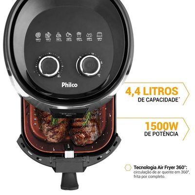 Air Fryer Philco 4,4L Antiaderente Redstone 1500W PFR15PI 220V