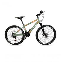 Bicicleta Colli Mônaco Aro 26 Disco 21 V Rapid Fire Cor Vermelho Tamanho Do Quadro 13,5 Verde Militar