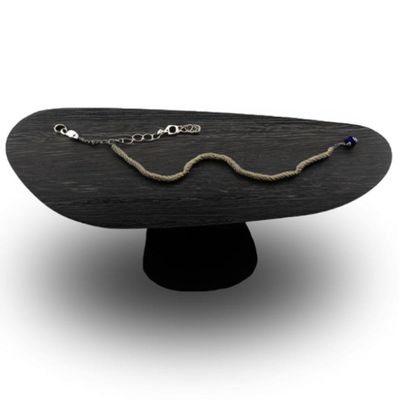 Mesa Oval Organica Em ébano 160x90