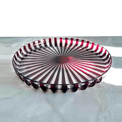 Bandeja redonda para servir em bio plástico Guzzini Dolcevita 31x3,5cm ametista