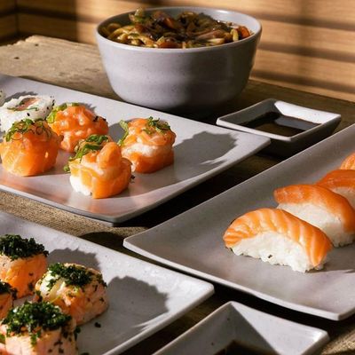 Kit 2 Travessas Melamina Prato Sushi Lyor Tóquio Granilite 1