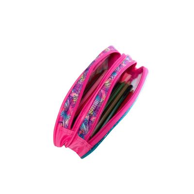 Estojo Escolar Feminino Barbie Premium U / Rosa