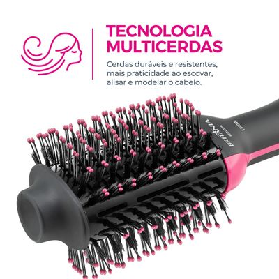 Escova Secadora Britânia 4 em 1 1300W Bivolt BEC02PR Bivolt